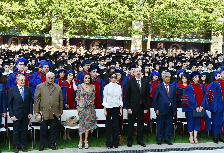 President Ilham Aliyev attended commencement ceremony at ADA University VIDEO