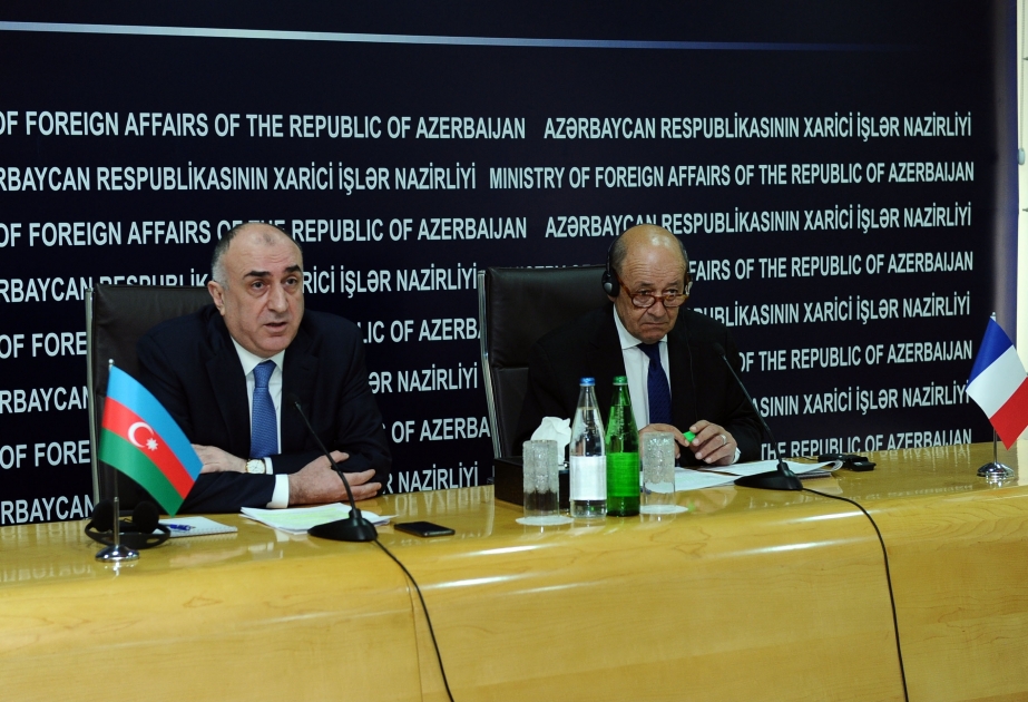 Jan-İv Lö Drian: Azərbaycan və Fransa arasında yüksək iqtisadi əlaqələr mövcuddur
