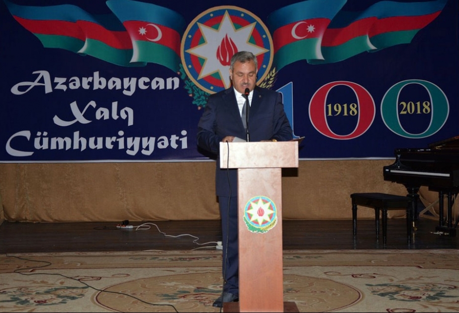 Tərtərdə Xalq Cümhuriyyətinin 100 illiyi qeyd olunub