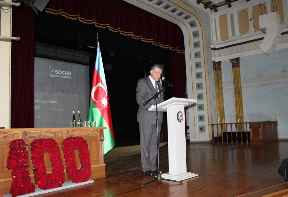 Tbilisidə Azərbaycan Xalq Cümhuriyyətinin elan olunduğu tarixi binada tədbir keçirilib
