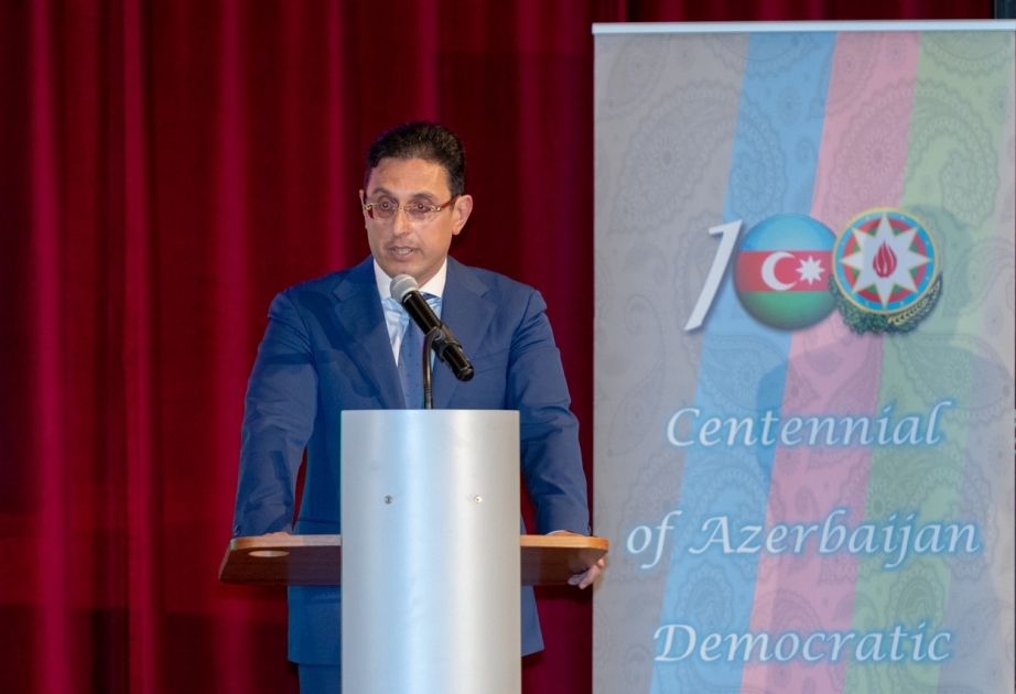 Vyanada Azərbaycan Xalq Cümhuriyyətinin 100 illiyi münasibətilə rəsmi qəbul keçirilib VİDEO