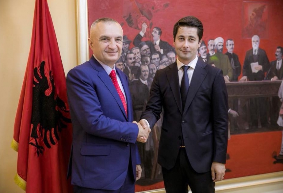 Albaniya Prezidenti Nizami Gəncəvi Beynəlxalq Mərkəzinin baş katibini qəbul edib