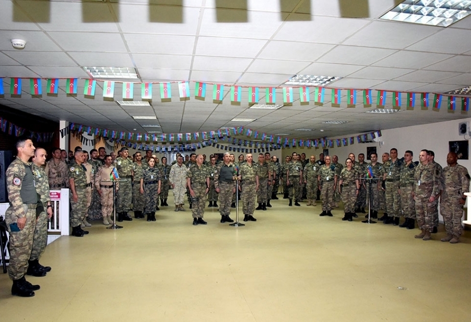 Azerbaijani peacekeepers in Afghanistan celebrate Republic Day