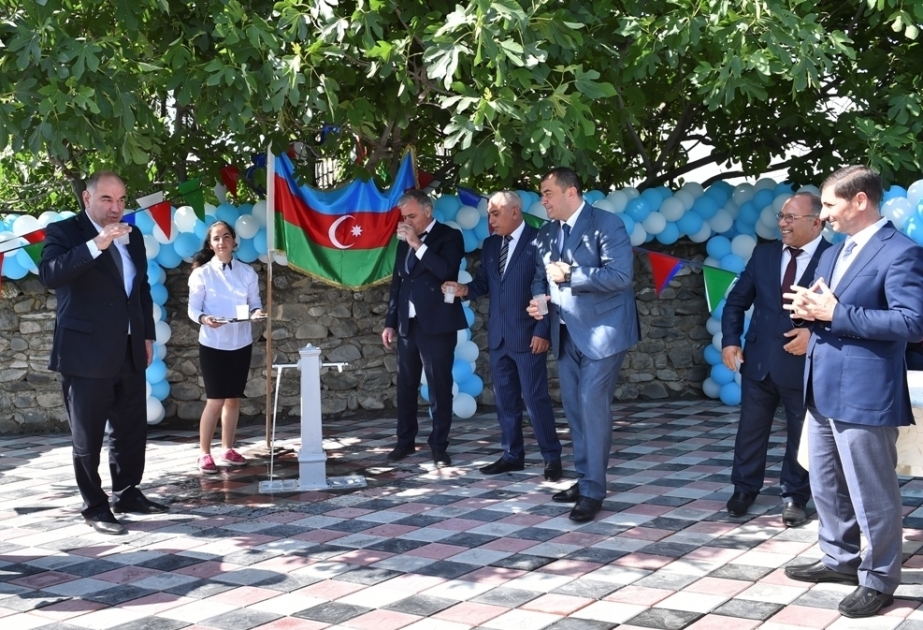 Oğuz rayonunun iki kəndi keyfiyyətli içməli su ilə təmin olunub