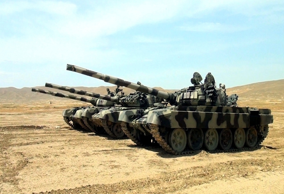 Ən yaxşı tank bölüyü komandiri adı uğrunda yarış keçirilir VİDEO