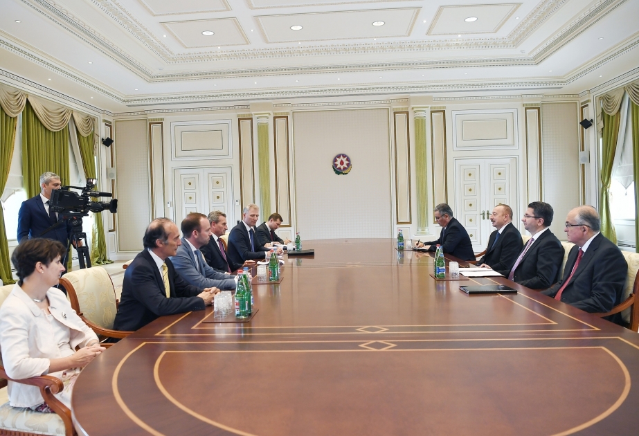 伊利哈姆·阿利耶夫总统接见欧洲联盟委员会代表团