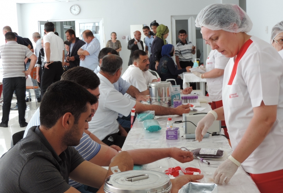 Ağsuda talassemiyalı uşaqlar üçün qanvermə aksiyası keçirilib