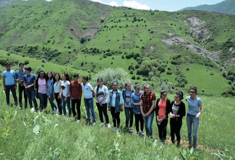 Ordubad və Culfa rayon gəncləri Zəngəzur Milli Parkına ekskursiya ediblər