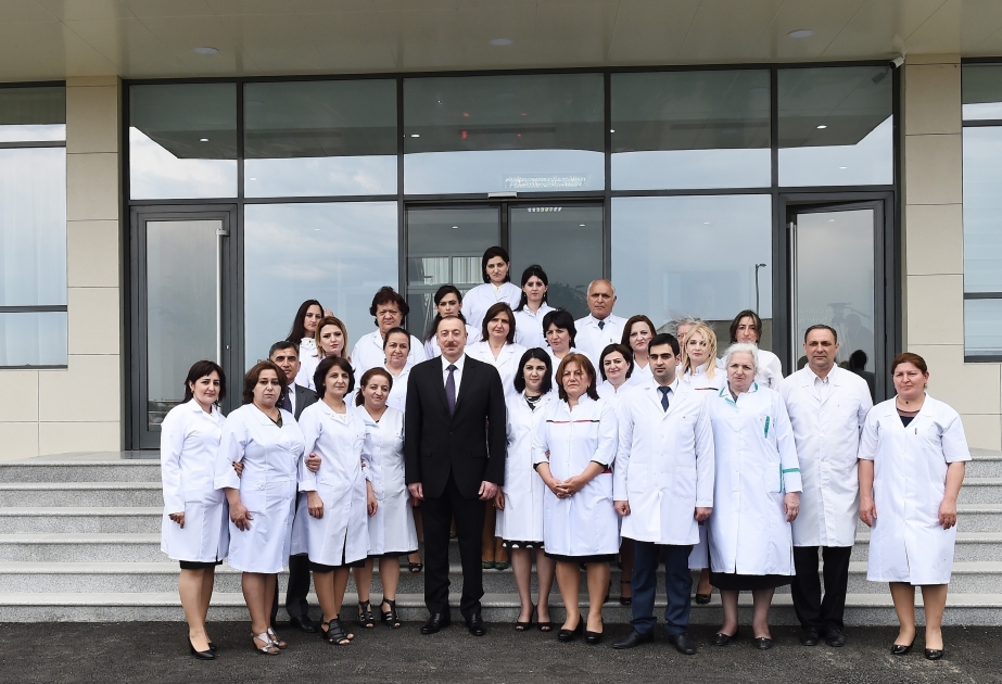 President Ilham Aliyev inaugurated Naftalan City Central Hospital VIDEO
