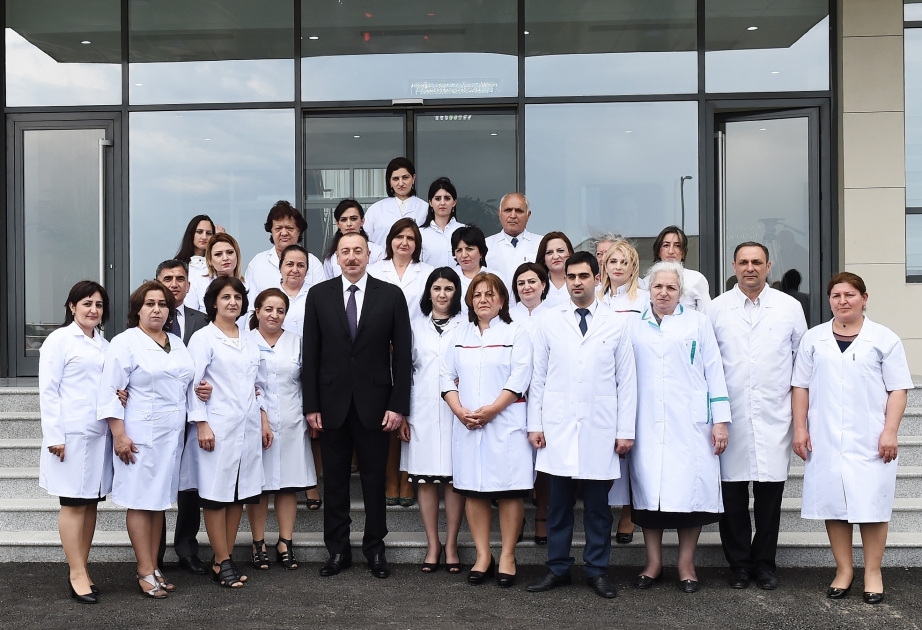 L’Hôpital central de Naftalan ouvre ses portes  Le président Ilham Aliyev prend part à la cérémonie d’inauguration VIDEO