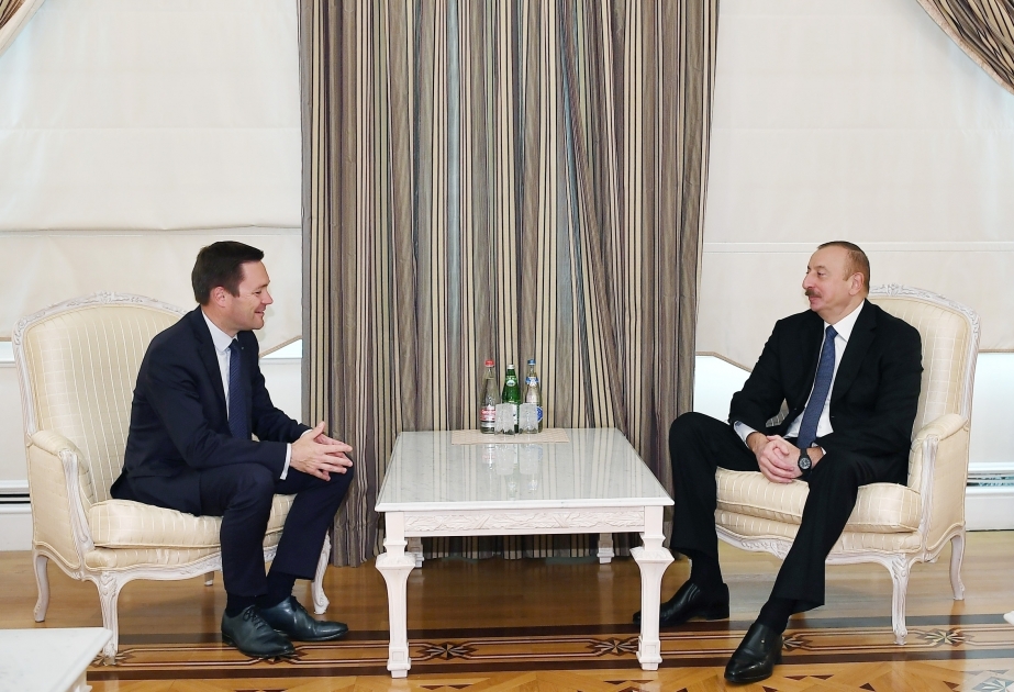 伊利哈姆•阿利耶夫总统接见国际自行车联盟主席