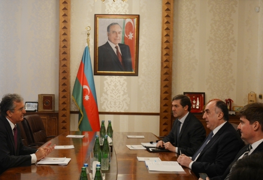 Azerbaijani FM meets outgoing Serbian ambassador