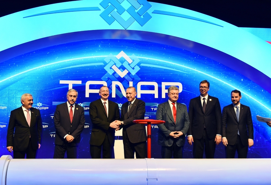 La cérémonie d’inauguration du projet de TANAP à Eskisehir, en Turquie  Le président Ilham Aliyev a participé à la cérémonie VIDEO