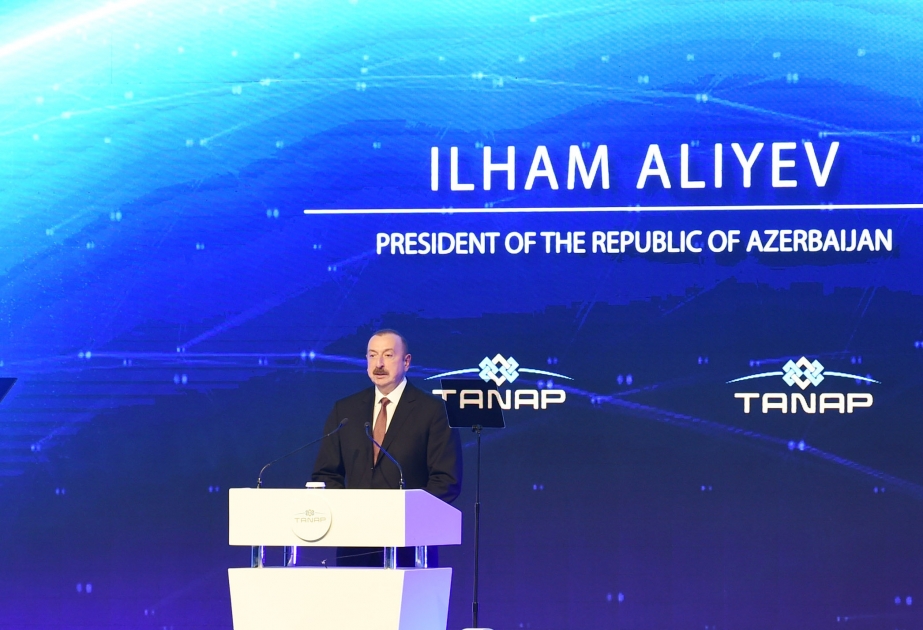 Prezident İlham Əliyev: Türkiyə-Azərbaycan birliyi, qardaşlığı olmasaydı, TANAP layihəsi kağız üzərində qala bilərdi