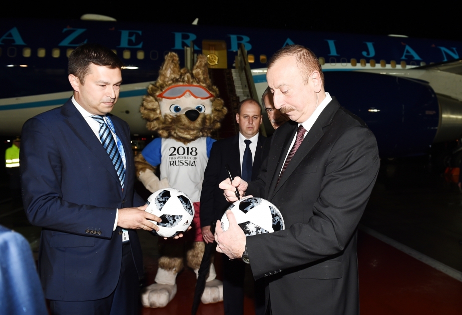 Le président azerbaïdjanais arrive en Russie pour une visite de travail VIDEO