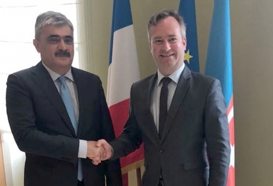 Entretien du ministre azerbaïdjanais des Finances avec un secrétaire d’Etat français