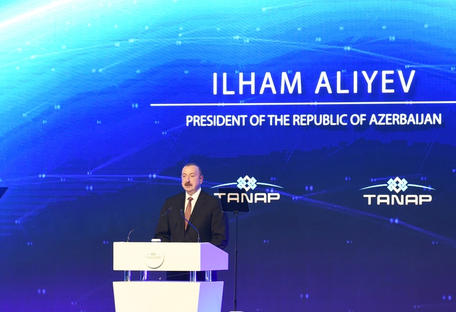 President Ilham Aliyev: Without Turkey-Azerbaijan unity and brotherhood, TANAP project would have remained on paper