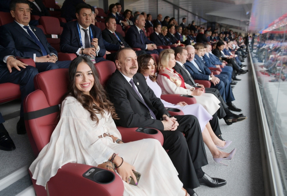 Le président Ilham Aliyev a assisté à la cérémonie solennelle d’ouverture de la Coupe du monde de football à Moscou VIDEO