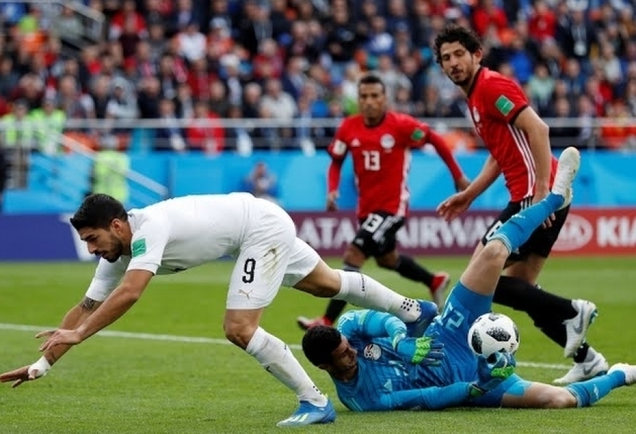 Uruguay edges Egypt 1-0 in 2018 FIFA World Cup group stage match in Urals