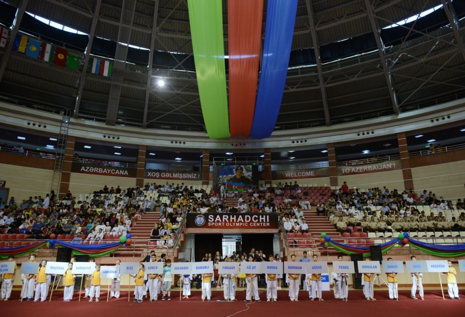 Eröffnungszeremonie des Internationalen Karate-Turniers in Baku