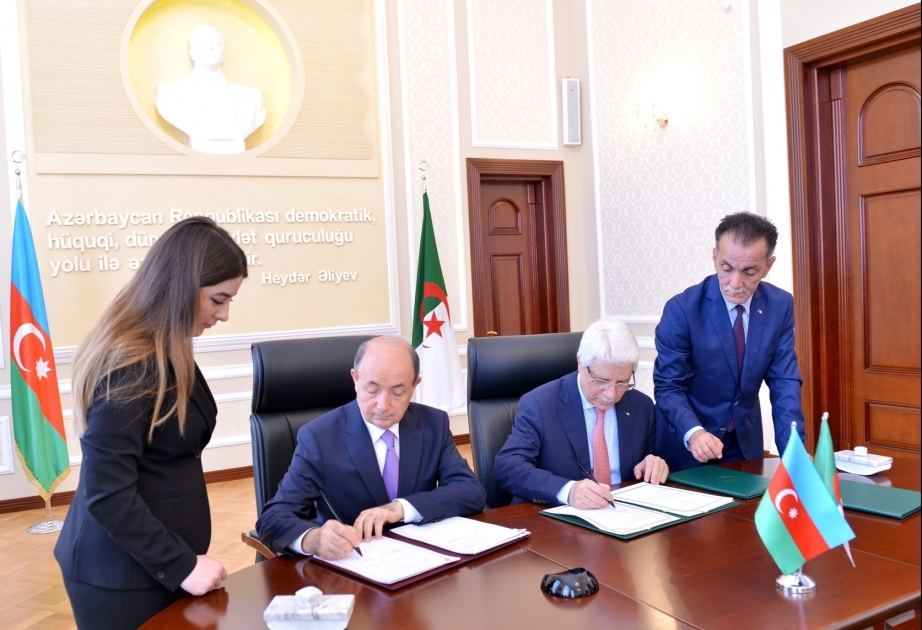 توقيع اول اتفاقية حكومية دولية بين أذربيجان والجزائر