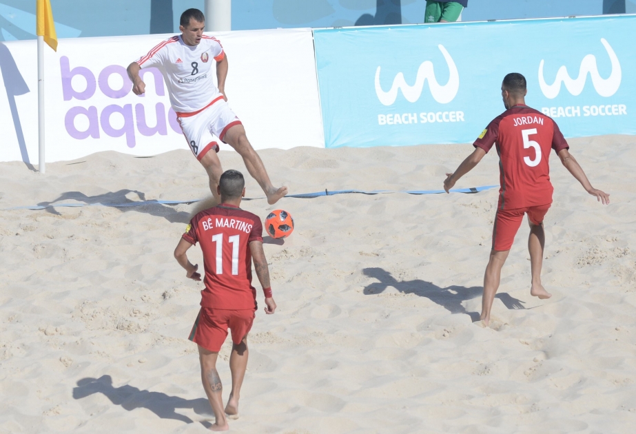 Çimərlik futbolu üzrə Portuqaliya millisi Bakıda ilk qələbəsini qazanıb