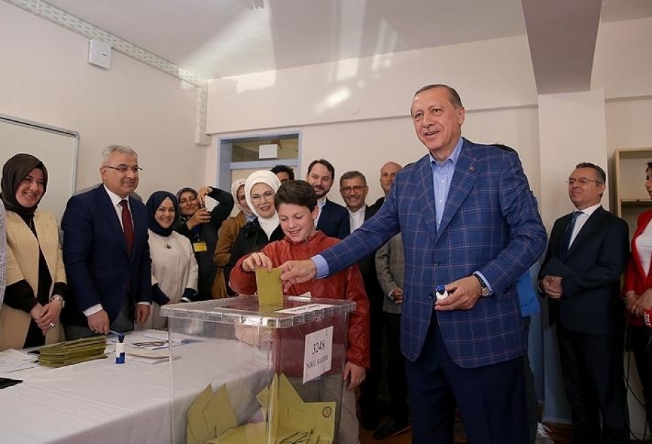 Turkish president casts his vote in Istanbul