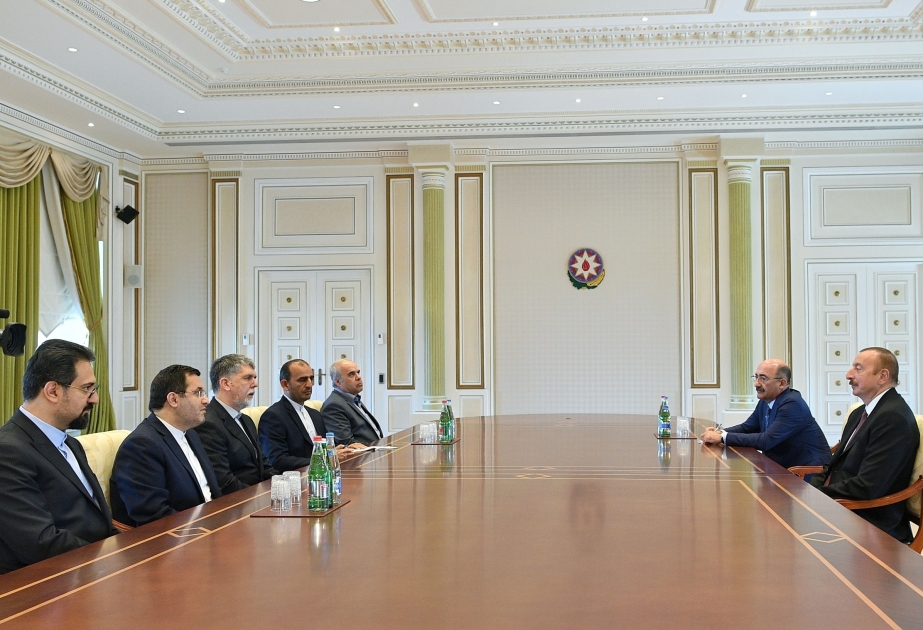 President Ilham Aliyev received delegation led by Iran`s minister of culture and Islamic guidance VIDEO