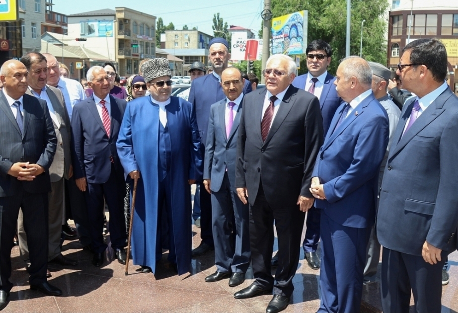 Azerbaijani delegation attends celebration of centenary of prominent public and political figure of Dagestan Magomedsalam Umakhanov VIDEO