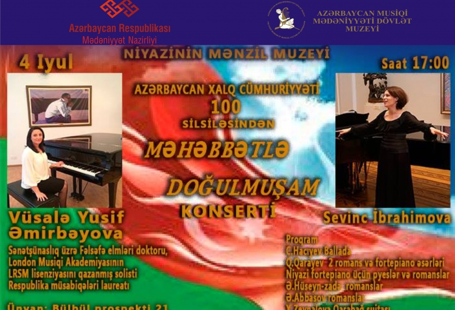 Niyazinin mənzil-muzeyində növbəti konsert - “Məhəbbətlə doğulmuşam”