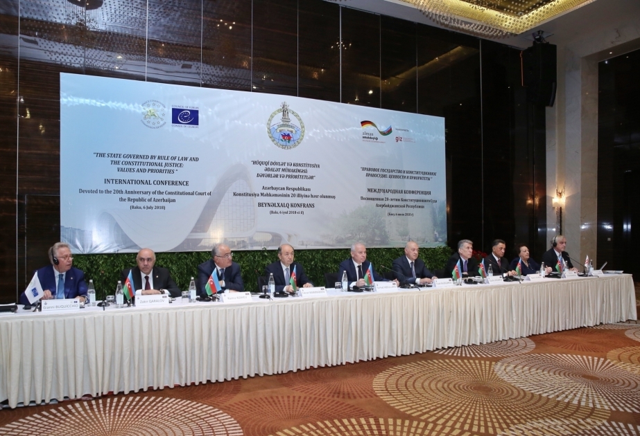 Internationale Konferenz zum 20. Jahrestag der Gründung des Verfassungsgerichts in Baku VIDEO