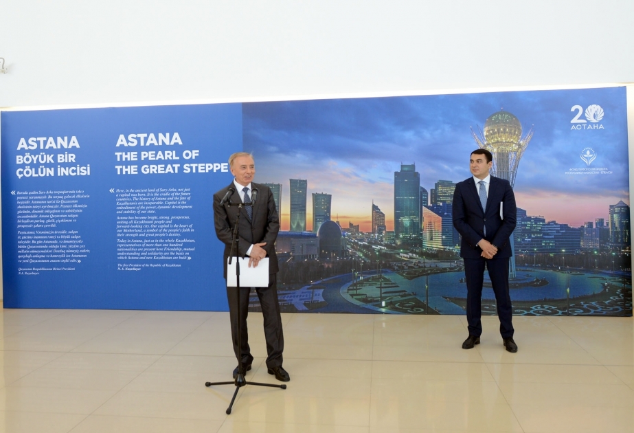 Heydər Əliyev Mərkəzində “Astana – böyük çölün incisi” adlı sərgi açılıb VİDEO