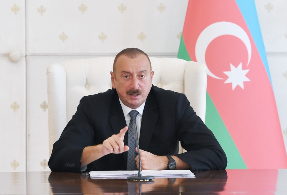 President Ilham Aliyev: Sargsyan regime disgracefully thrown out of power actually represents collapse of Armenian statehood