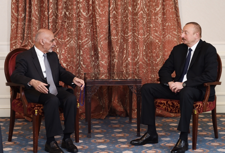 President Ilham Aliyev met with Afghan President Mohammad Ashraf Ghani in Brussels VIDEO