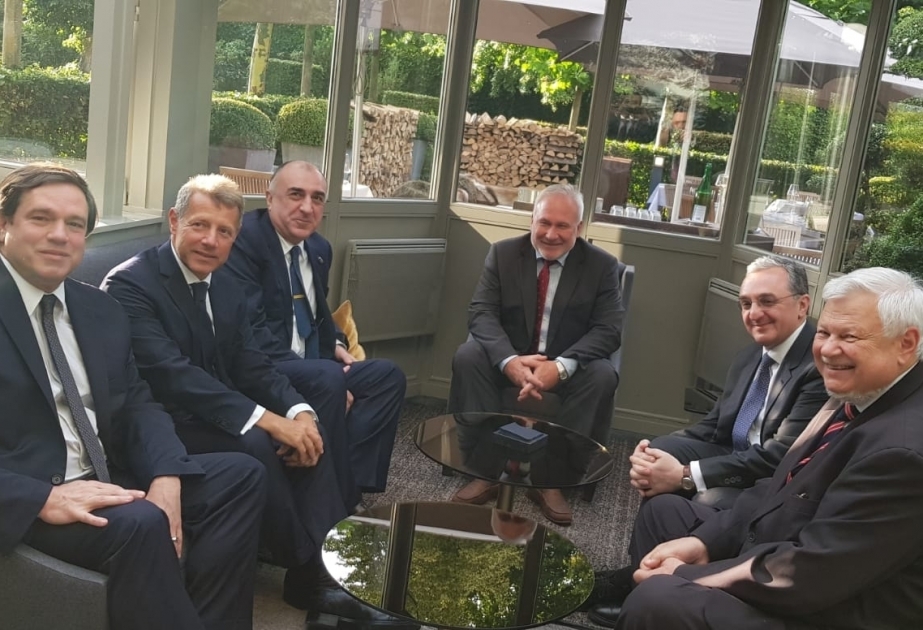 Azerbaijani, Armenian FMs meet in Brussels