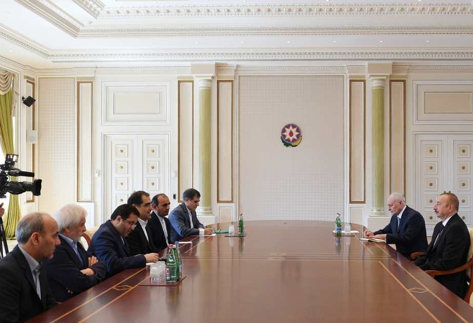 President Ilham Aliyev received delegation led by Iranian minister of health and medical education VIDEO