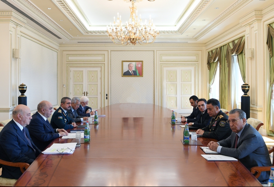 عقد اجتماع بمشاركة رؤساء أجهزة إنفاذ القانون في الجمهورية تحت إشراف الرئيس الأذربيجاني