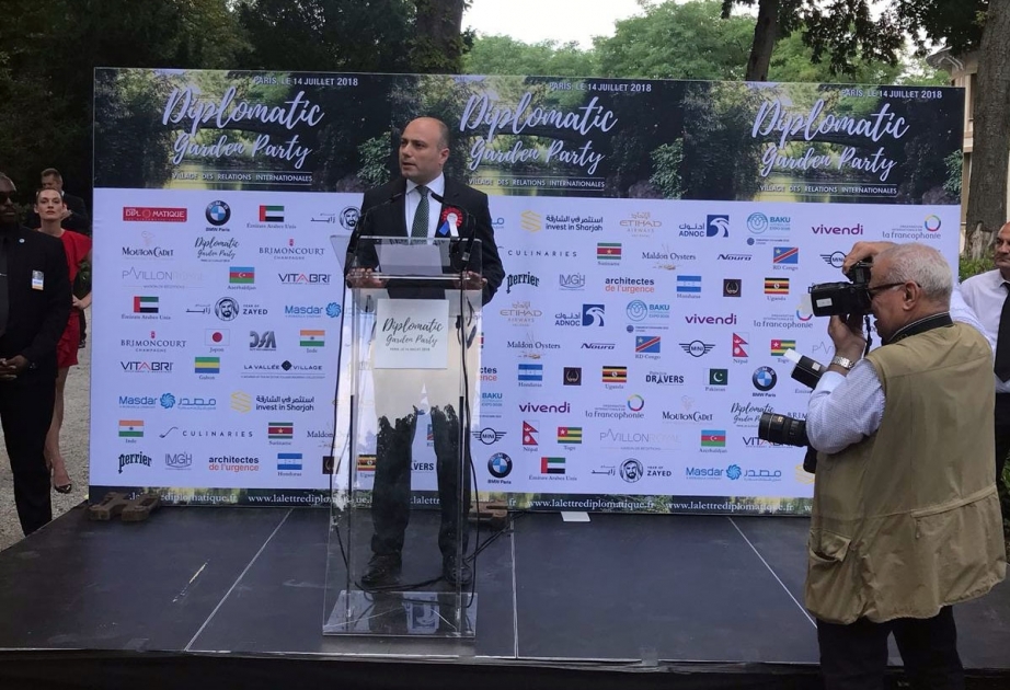 Parisdə diplomatların tədbirində Bakının Ümumdünya sərgisinə namizədliyi ilə bağlı məlumat verilib
