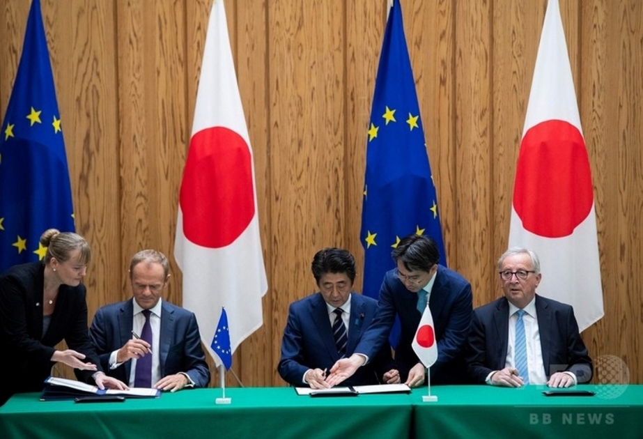 EU mit Japan größtes Freihandelsabkommen unterzeichnet