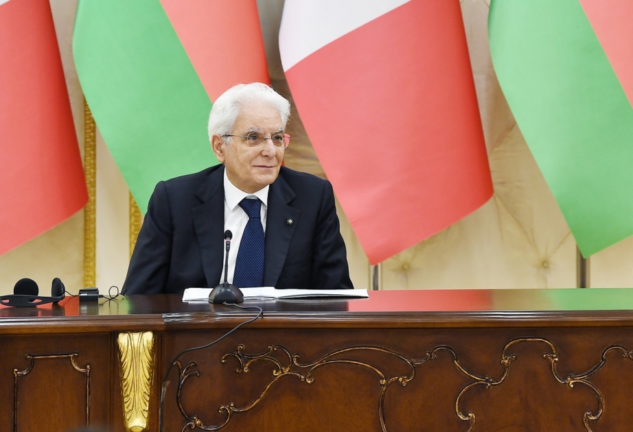 Prezident Sercio Mattarella: İtaliya qlobal səviyyədə də Azərbaycan ilə əməkdaşlığa əhəmiyyət verir