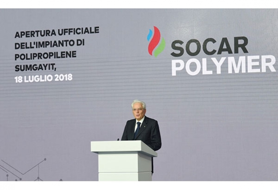 İtaliya Prezidenti: “SOCAR Polymer” çox əhəmiyyətli bir layihədir