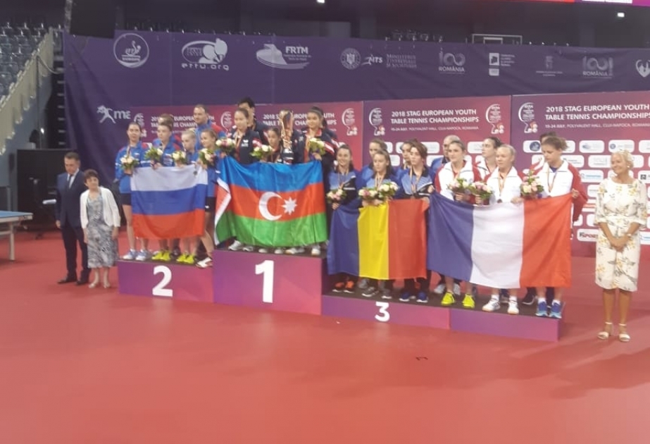 Stolüstü tennis üzrə qızlardan ibarət Azərbaycan millisi Avropa çempionu olub