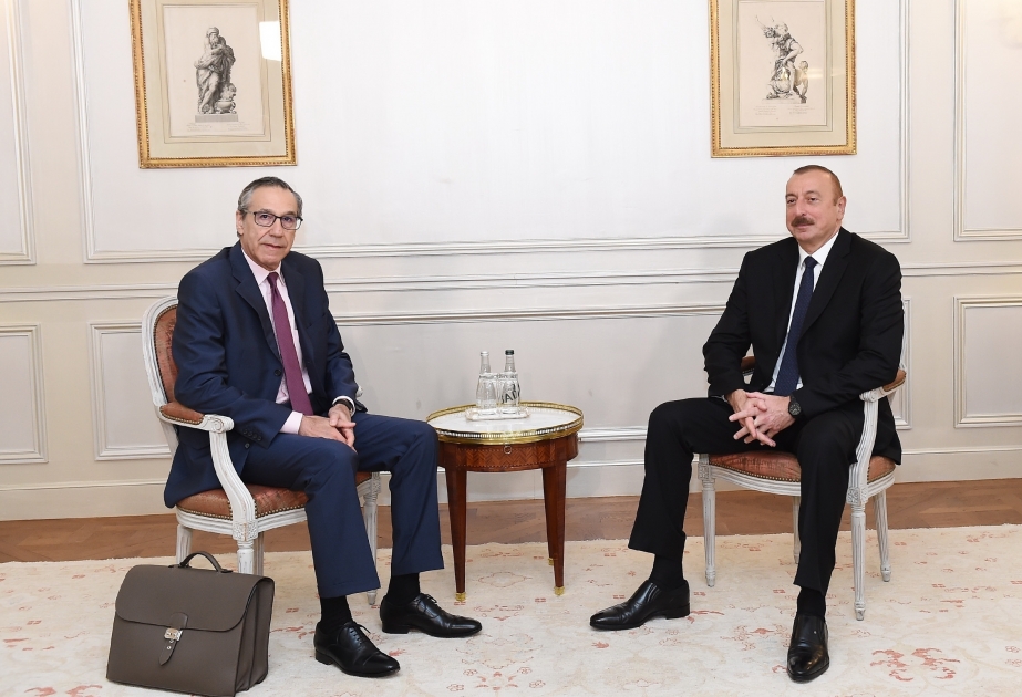 President Ilham Aliyev met with Executive Vice President of Bouygues Travaux Publics company VIDEO