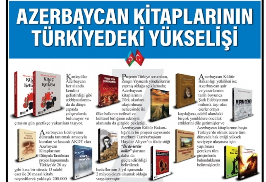 Azərbaycan kitabları Türkiyədə təbliğ edilir