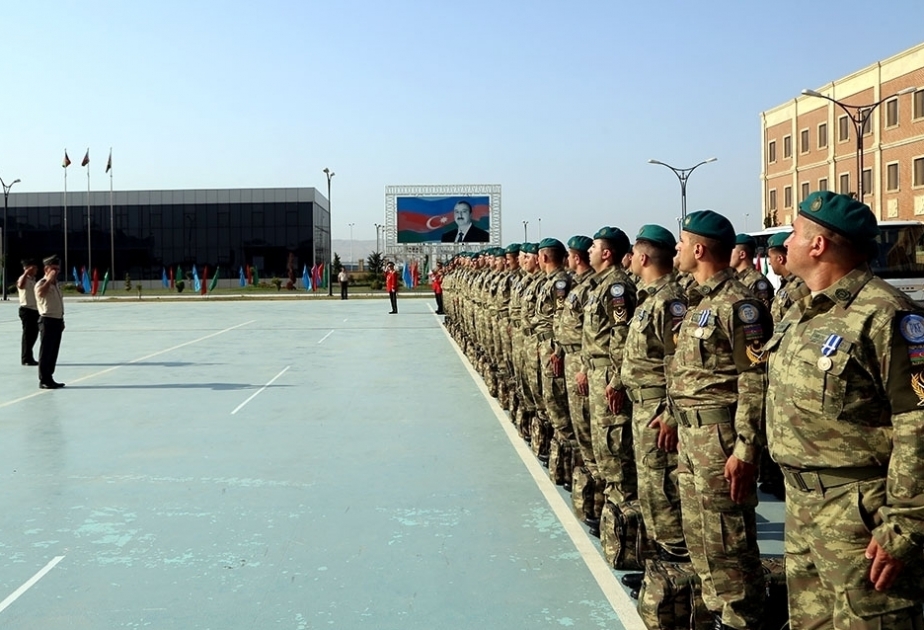 Группа азербайджанских миротворцев, служащих в Афганистане, вернулась на Родину ВИДЕО