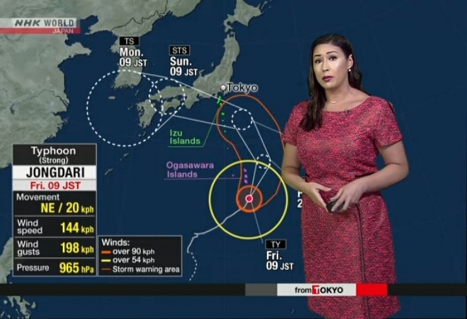 Тайфун итоги. Японское Метеорологическое агентство. NHK World weather girl.