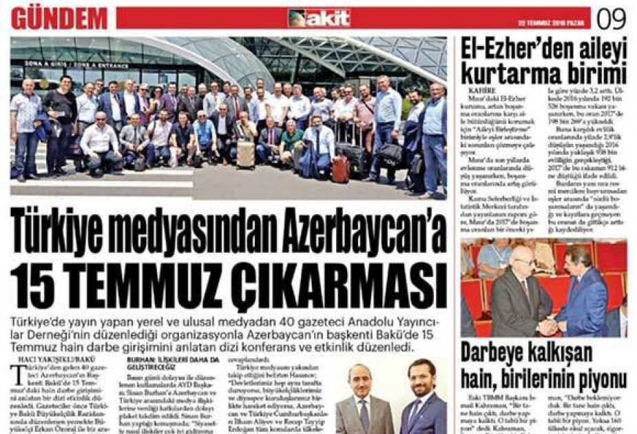 Beynəlxalq Media Forumunda iştirak etmiş türkiyəli jurnalistlər Bakı təəssüratlarından yazırlar
