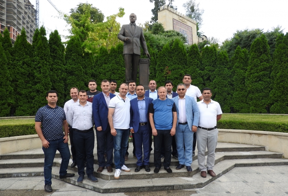 Azərbaycanın idman jurnalistləri Kiyevdə bir sıra görüşlər keçirib