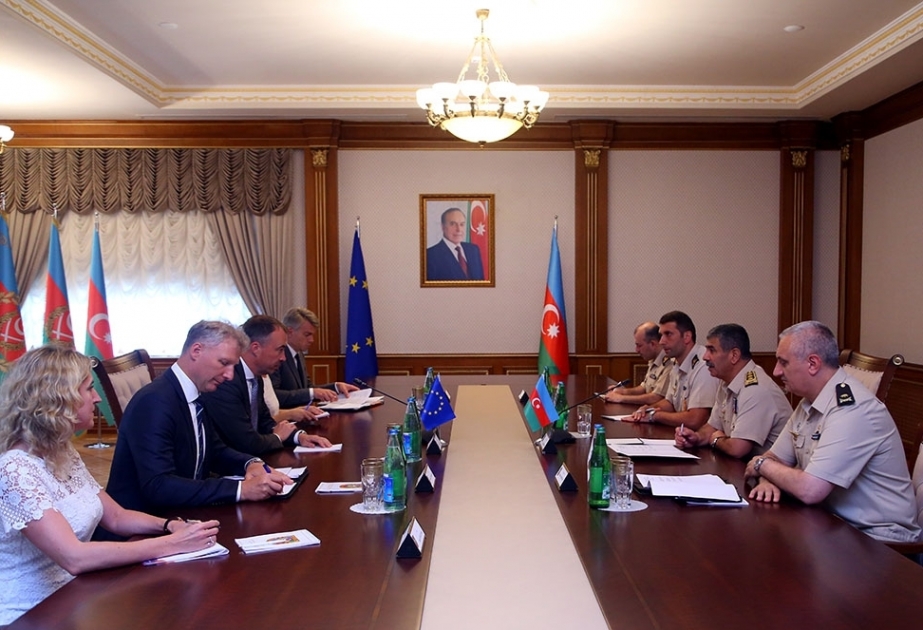 Azerbaijani defense minister meets with EU Special Representative