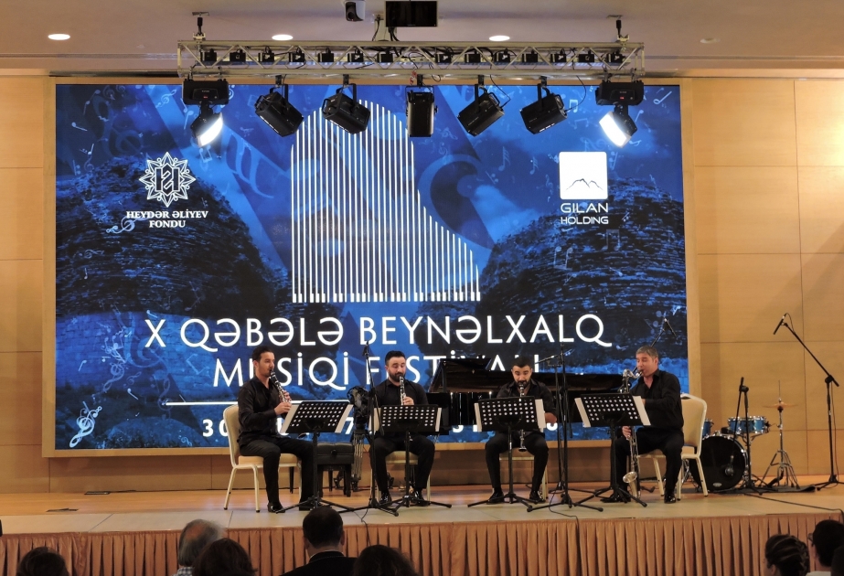На Габалинской сцене выступил квартет кларнетов «Clarte»